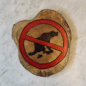 Verboden hond bord